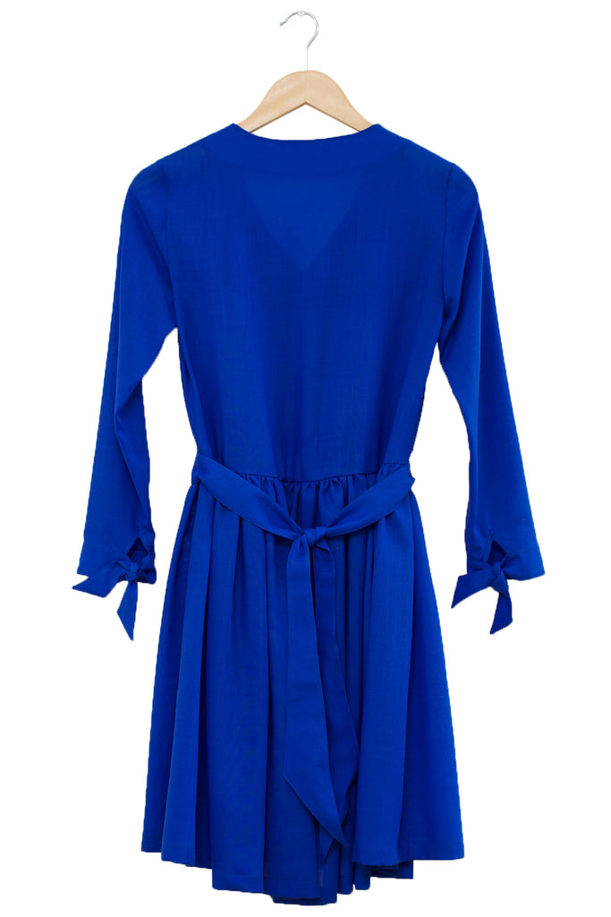 Portland Stone Shirt Dress · Cobalt