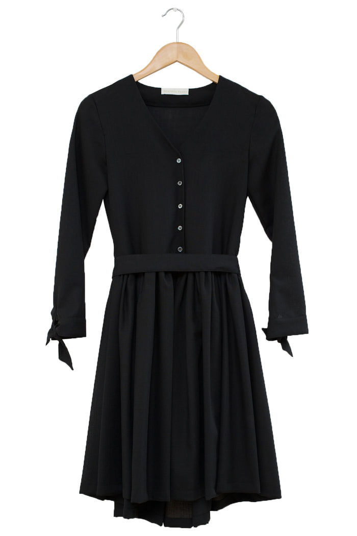 Portland Stone Shirt Dress · Black