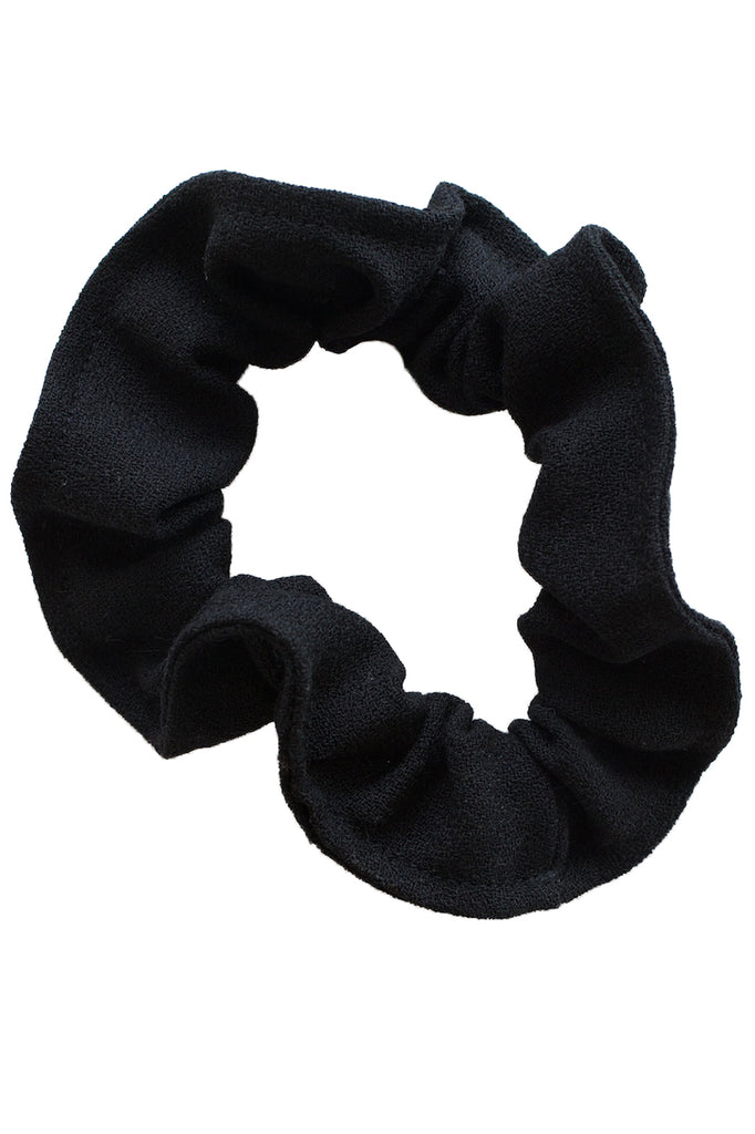 Beatrice Perry Cast Iron Scrunchie Black Wool Crepe