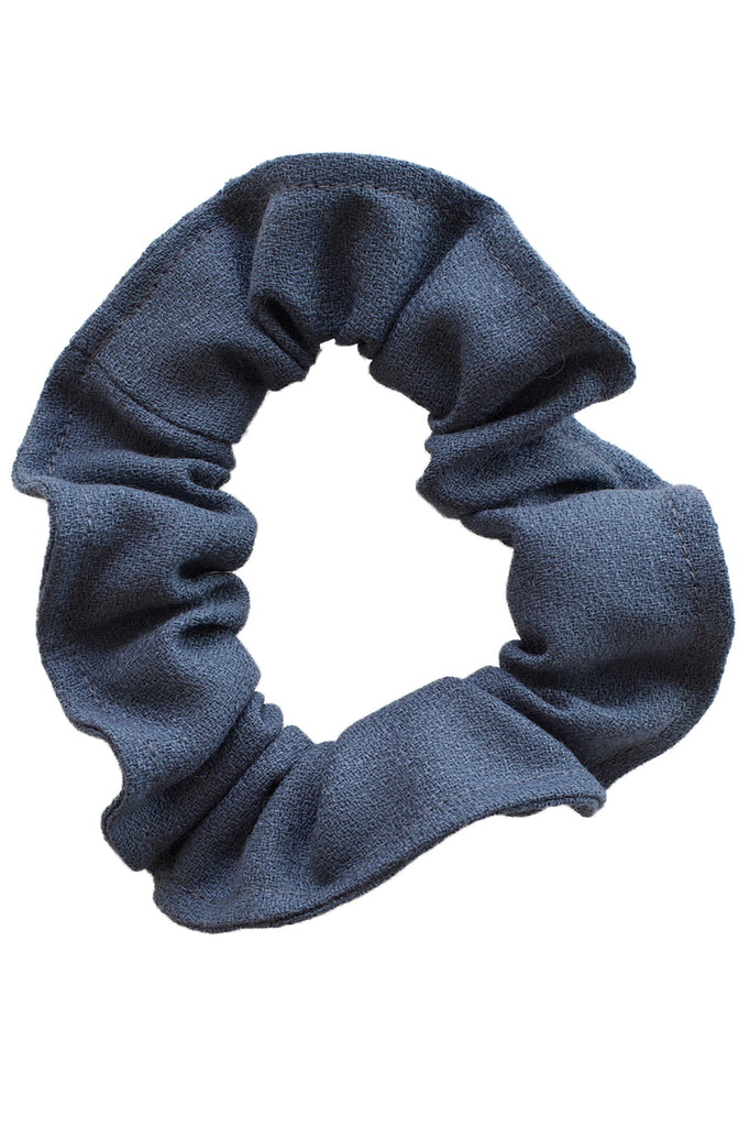 Beatrice Perry Cast Iron Scrunchie Grey Wool Crepe